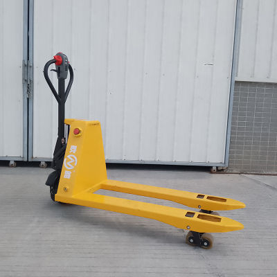 Transpalette semi-électrique alimenté par batterie Li-ion de 1,5 tonne